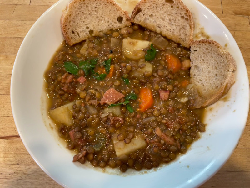Rustic Lentil Soup lentils01